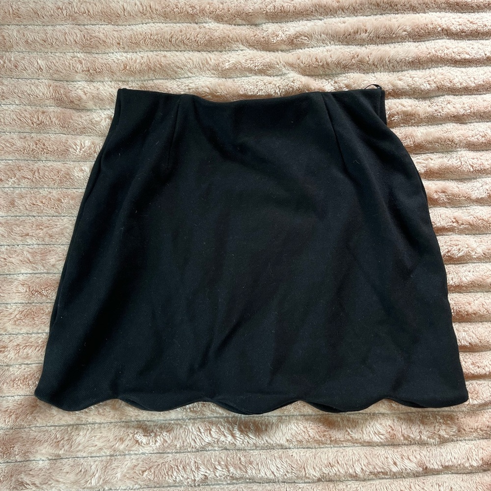 Topshop black mini skirt